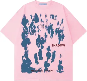 Aelfric Eden Oversized Graphic Tees Unisex Graffiti Print Shirts Inkjet Tee Top