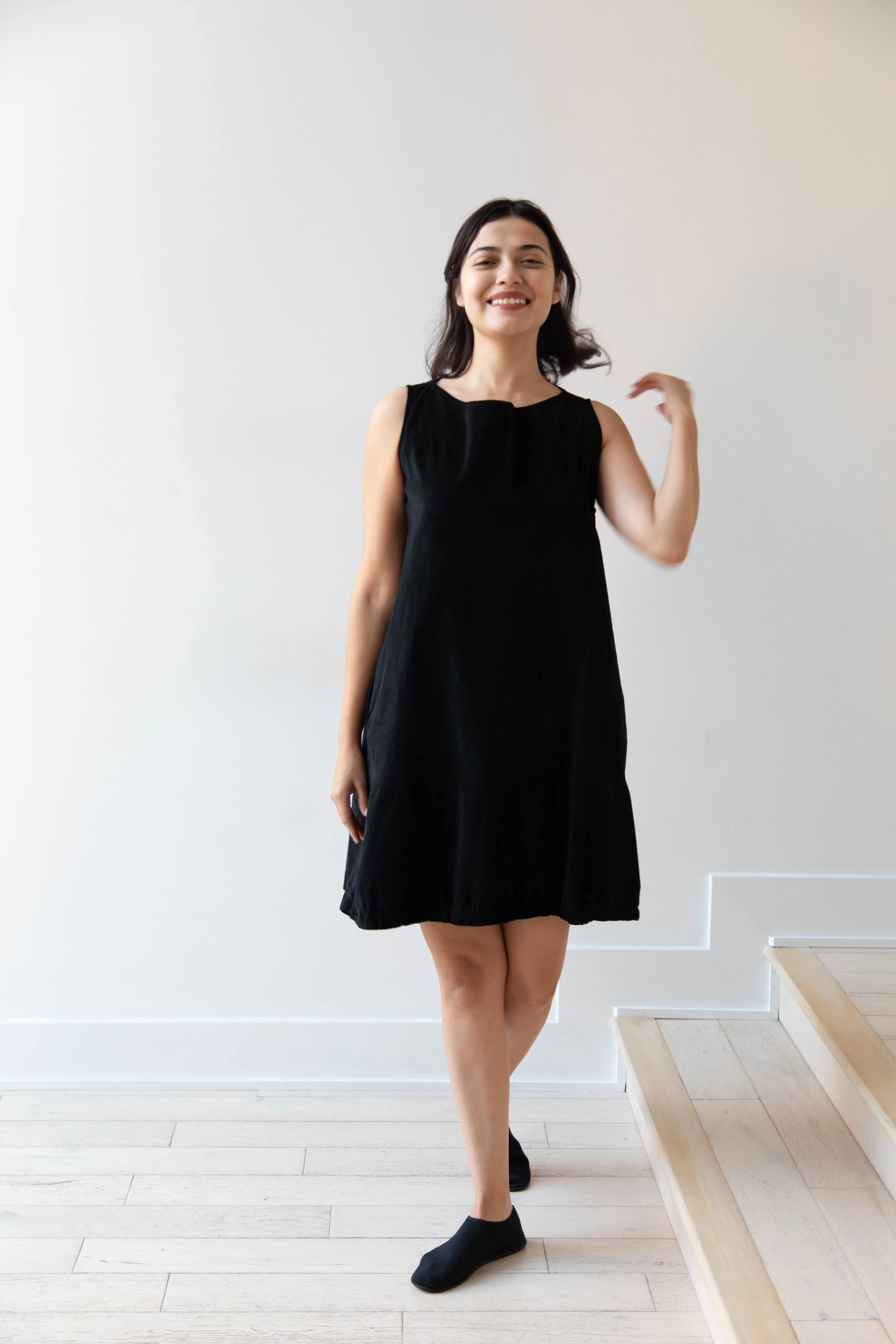 Album di Famiglia | Velvet Mini Dress in Black
