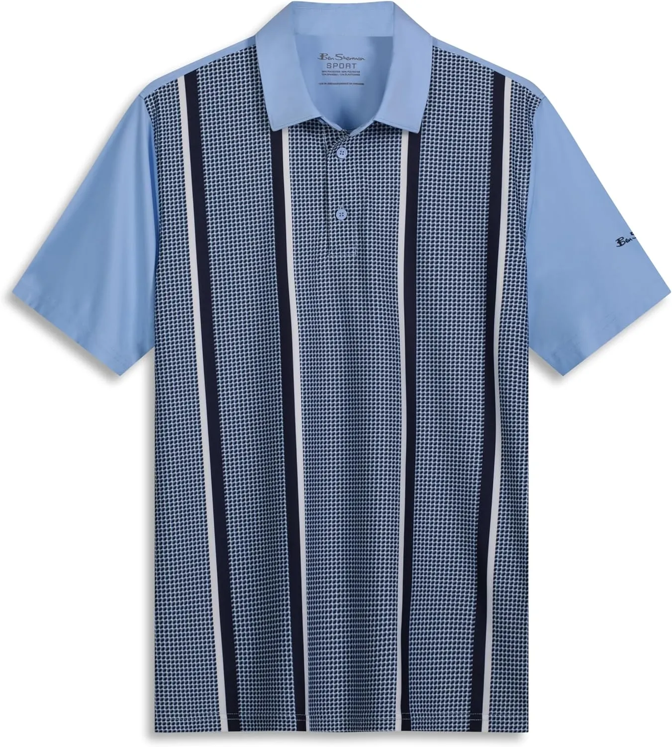 Ben Sherman Men's Performance Golf Polo Shirts Stretch, Extra Soft Fabric, Moisture-Wicking, Odor Resistant