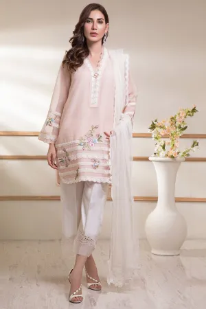 Casual Pret - Khadi Net Embroidered Shirt
