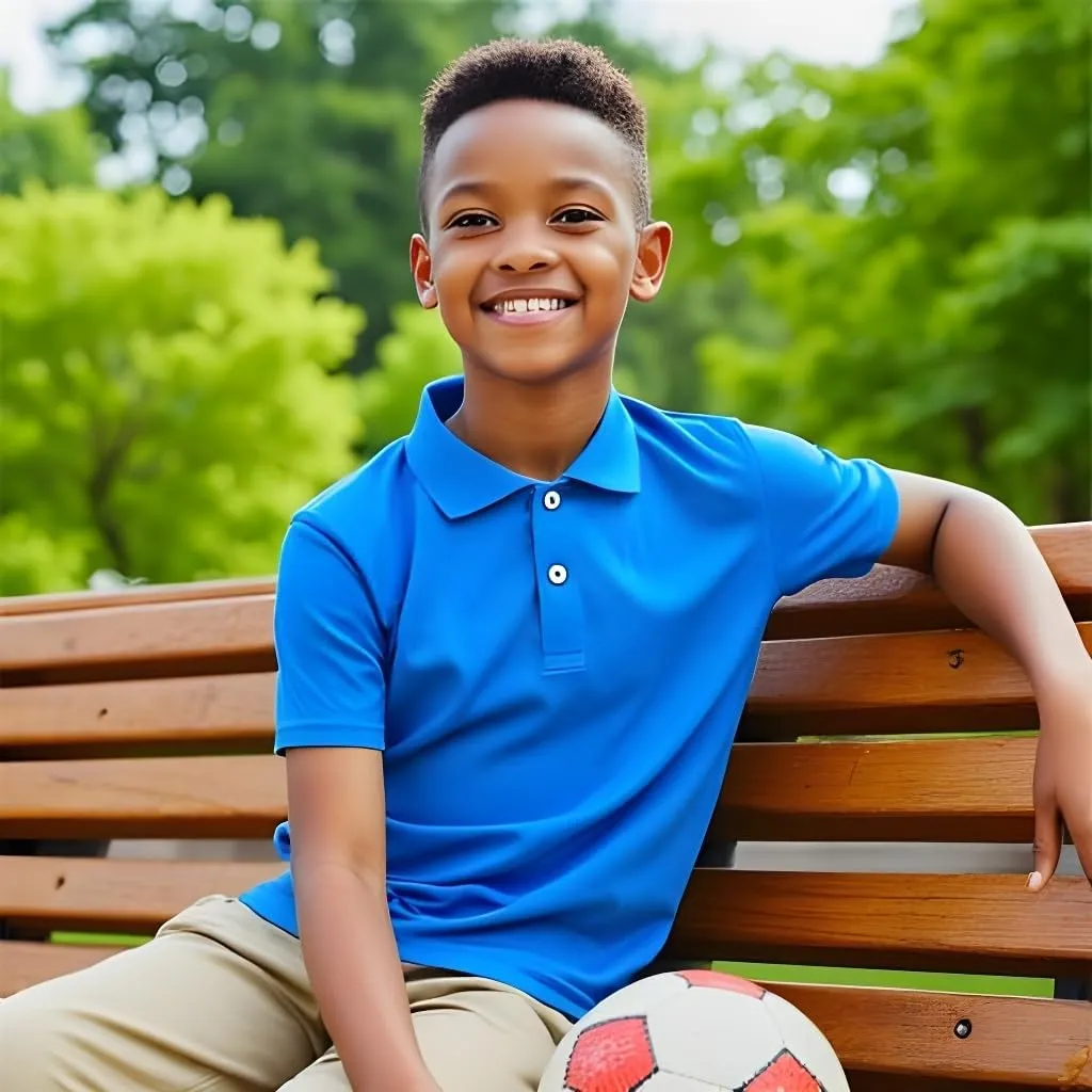 INGEAR Boys Golf Polo Short Sleeve Shirts Performance Active Wear Polo for Tennis and Casual Wear Versatile Boys Polo Shirts