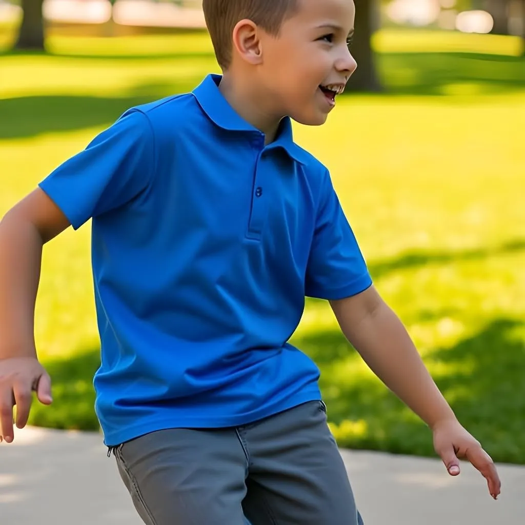 INGEAR Boys Golf Polo Short Sleeve Shirts Performance Active Wear Polo for Tennis and Casual Wear Versatile Boys Polo Shirts
