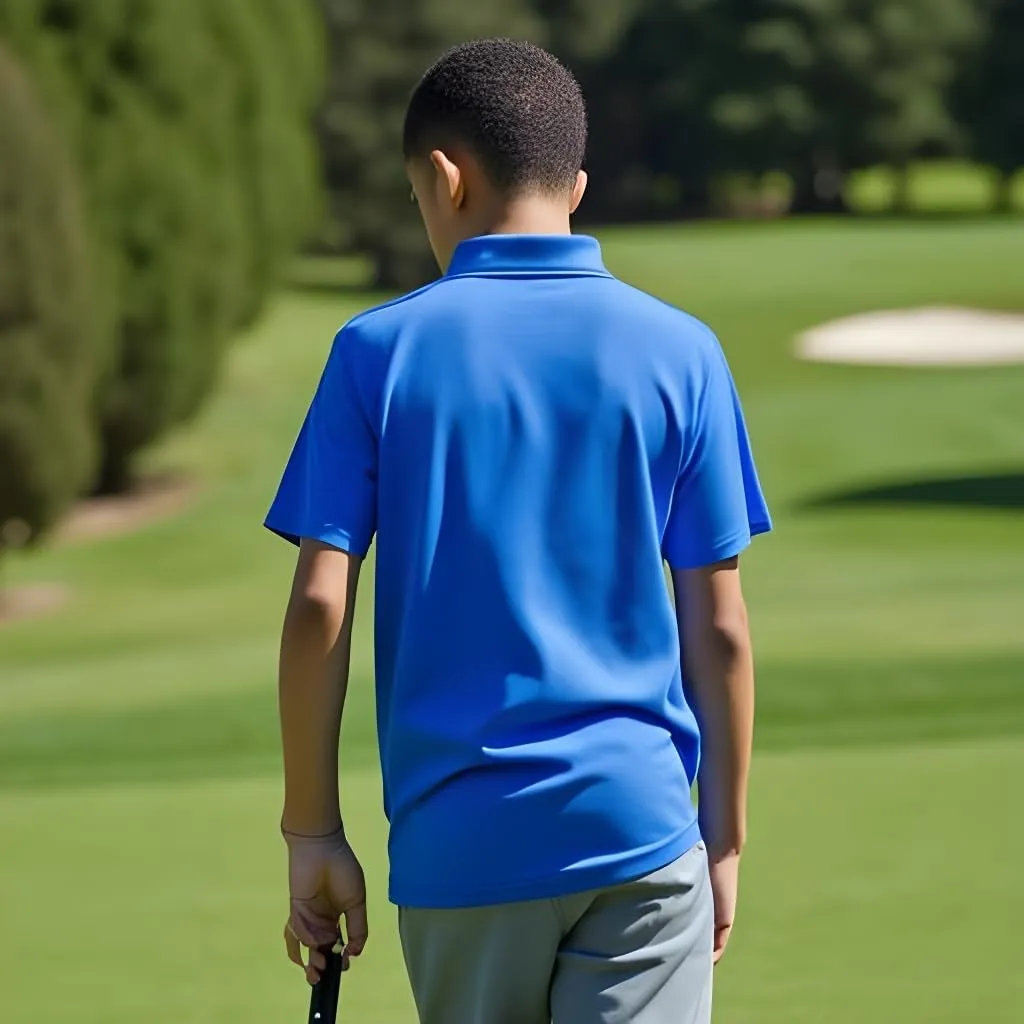 INGEAR Boys Golf Polo Short Sleeve Shirts Performance Active Wear Polo for Tennis and Casual Wear Versatile Boys Polo Shirts