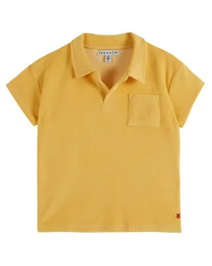Plain Pollen Terry Polo Shirt