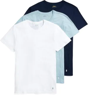 POLO RALPH LAUREN Men's Classic Fit Cotton Crew Undershirts, 3 Pack