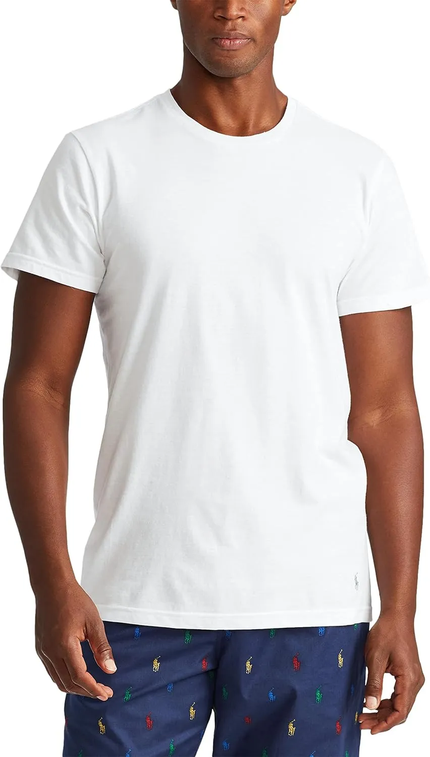 POLO RALPH LAUREN Men's Classic Fit Cotton Crew Undershirts, 3 Pack