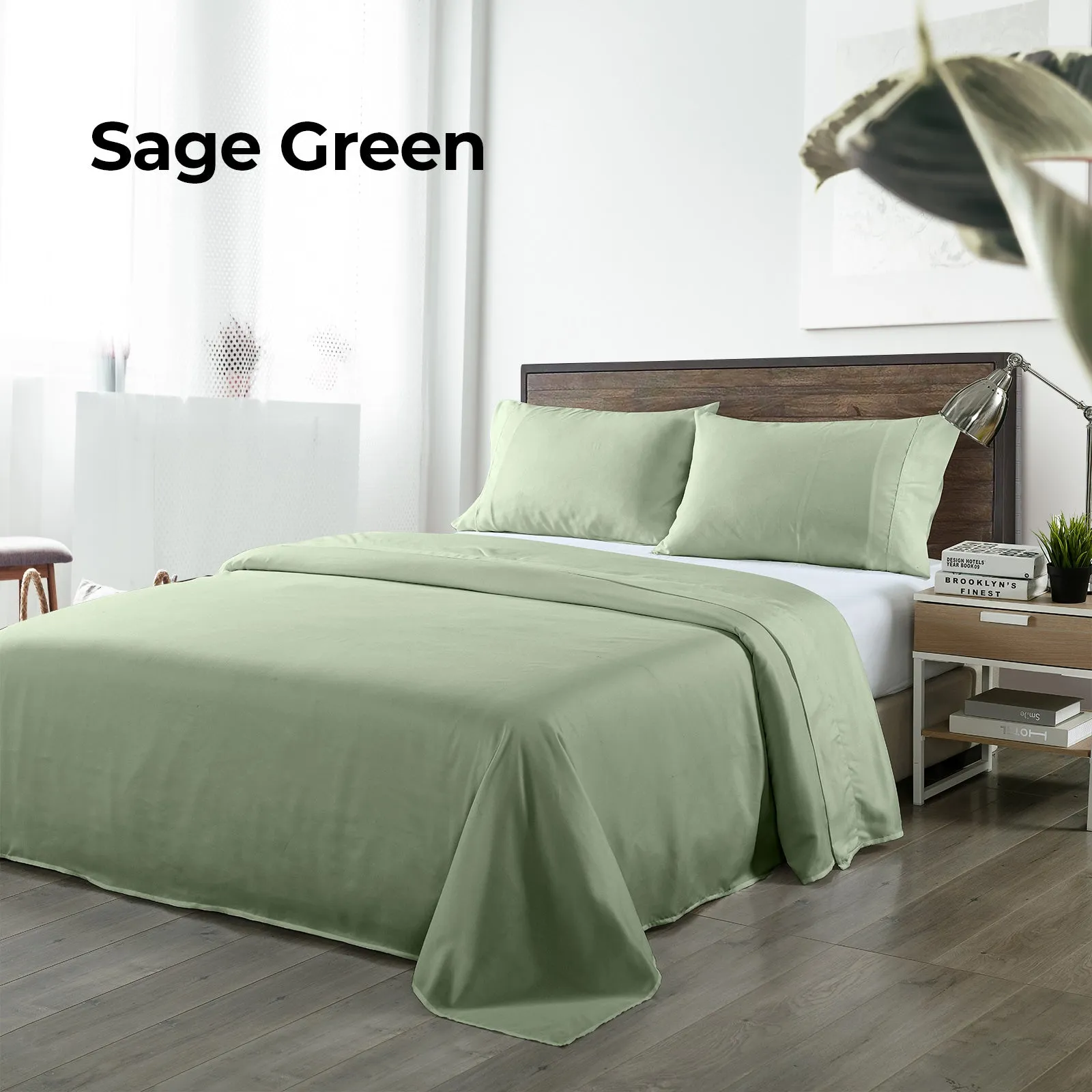 Royal Comfort Bamboo Blended Sheet & Pillowcases Set 1000TC Ultra Soft Bedding