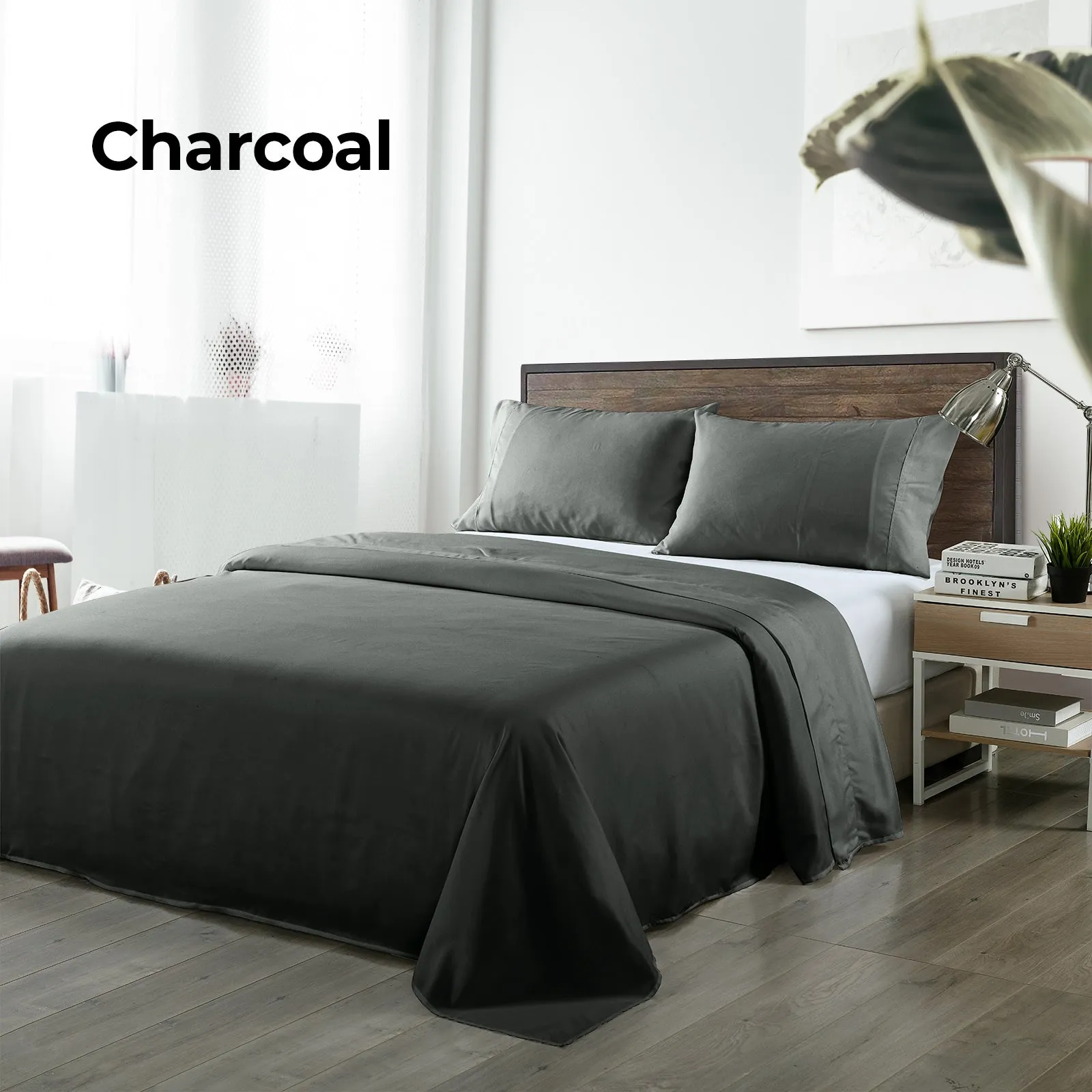 Royal Comfort Bamboo Blended Sheet & Pillowcases Set 1000TC Ultra Soft Bedding