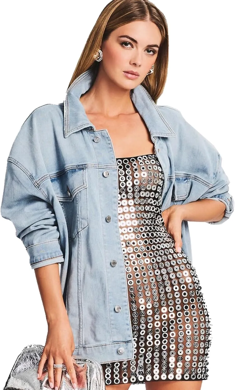 Women's Oversized Denim Jean Jacket Coats