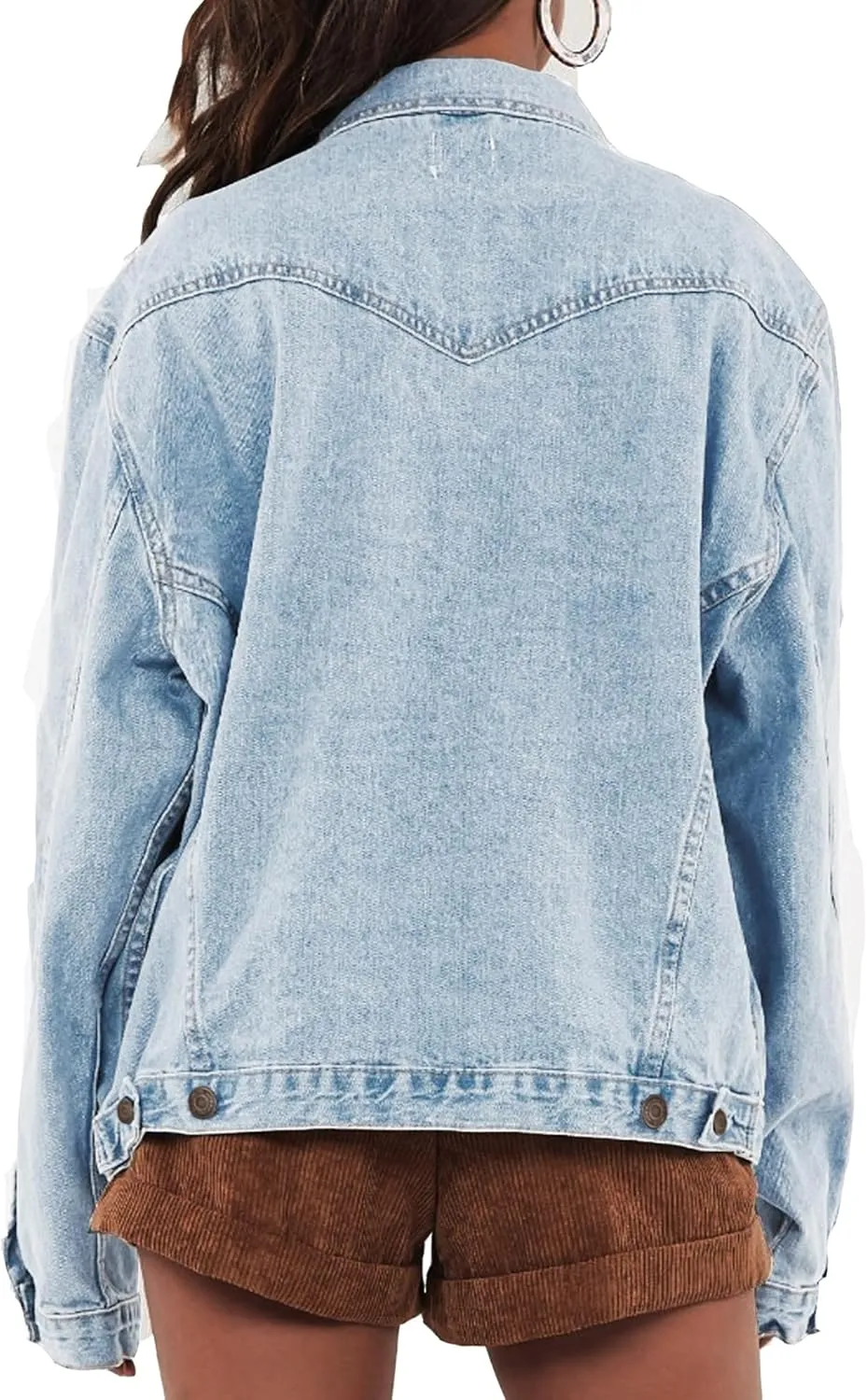 Women's Oversized Denim Jean Jacket Coats