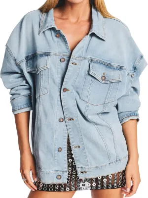 Women's Oversized Denim Jean Jacket Coats