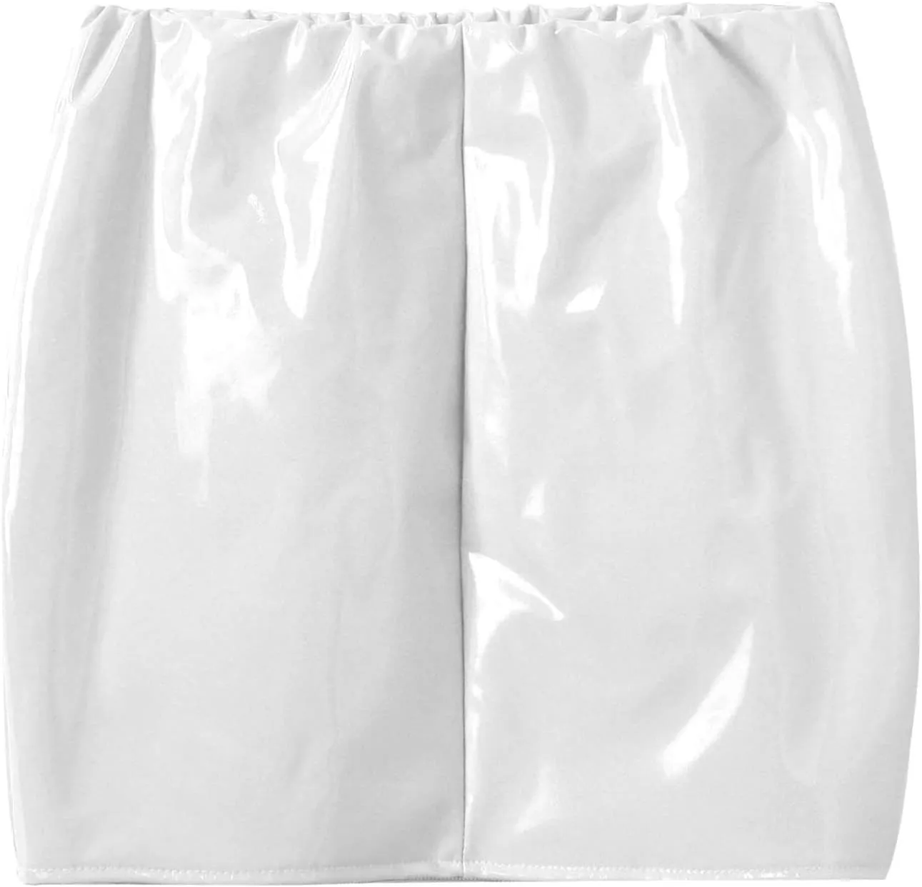 Women's PU Leather Wetlook High Waist Bodycon Mini Pencil Skirt Party Tube Skirts Clubwear